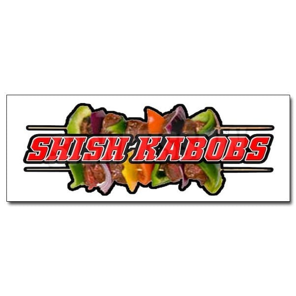 SHISH KABOBS 1 DECAL sticker kebab middle eastern falafel lamb skewer